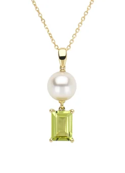 Diamond Point Geelgouden Colliers|Colliers Met Kleurstenen<Geelgouden collier, 0.90 ct peridoot, Rivièra