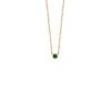 Diamond Point Geelgouden Colliers|Colliers Met Kleurstenen<Geelgouden collier, 0.04 ct smaragd, Joy