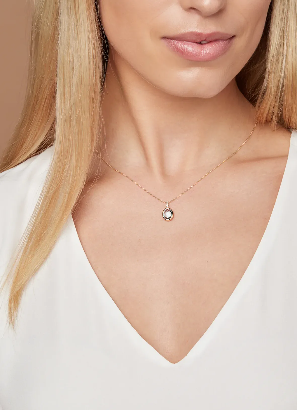 Diamond Point Geelgouden Colliers|Colliers Met Kleurstenen<Geelgouden collier, 2.45 ct topaas, Philosophy
