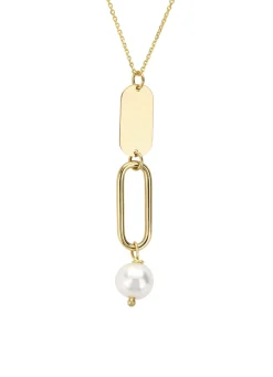 Diamond Point Geelgouden Colliers|Parelkettingen<Geelgouden collier Marigold
