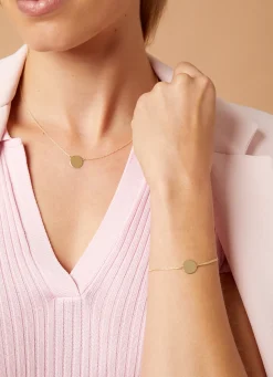 Diamond Point Geelgouden Colliers|Fijne Colliers<Geelgouden collier Marigold
