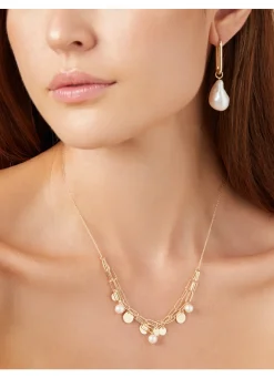 Diamond Point Geelgouden Colliers|Geelgouden Bruidssieraden<Geelgouden collier Marigold