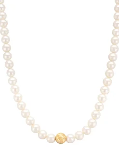 Diamond Point Geelgouden Colliers|Parelkettingen<Geelgouden collier Rivièra