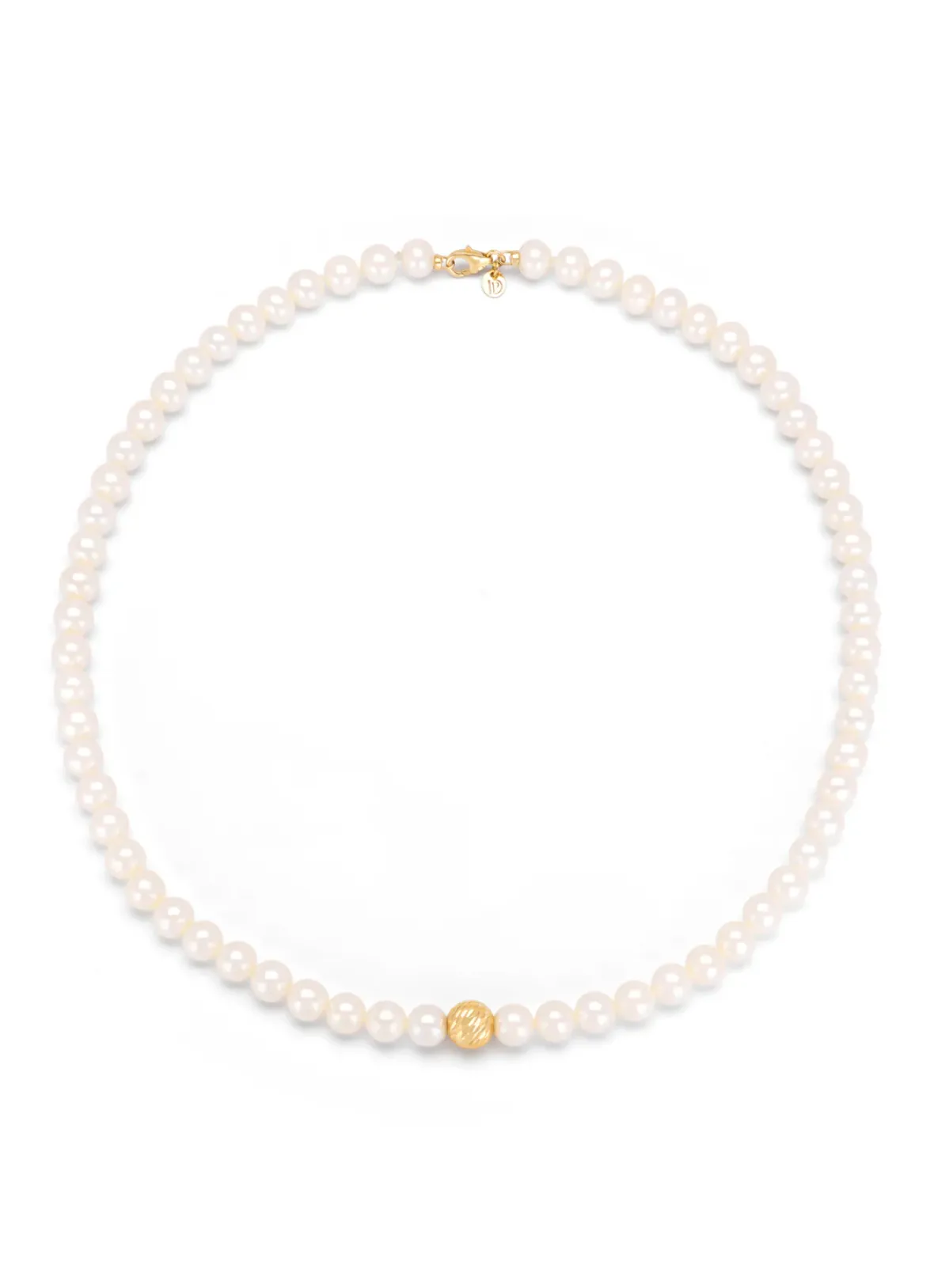 Diamond Point Geelgouden Colliers|Parelkettingen<Geelgouden collier Rivièra