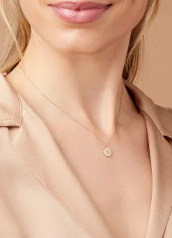 Diamond Point Geelgouden Colliers|Diamanten Colliers<Geelgouden collier, Zodiac-Aquarius (Waterman)