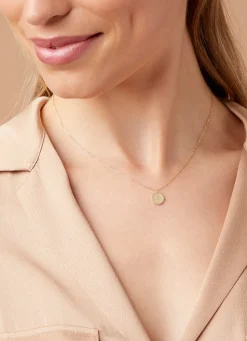 Diamond Point Geelgouden Colliers|Diamanten Colliers<Geelgouden collier, Zodiac-Aquarius (Waterman)