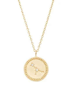 Diamond Point Geelgouden Colliers|Diamanten Colliers<Geelgouden collier, Zodiac-Cancer (Kreeft)