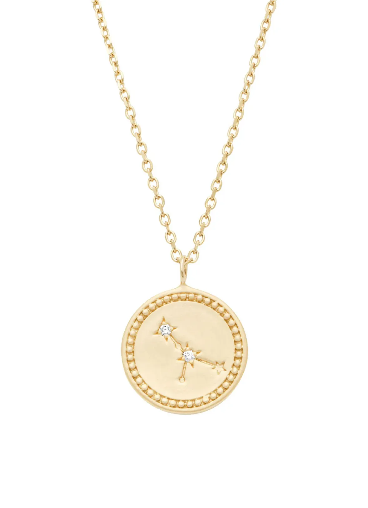 Diamond Point Geelgouden Colliers|Diamanten Colliers<Geelgouden collier, Zodiac-Cancer (Kreeft)