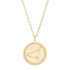 Diamond Point Geelgouden Colliers|Diamanten Colliers<Geelgouden collier, Zodiac-Capricorn (Steenbok)