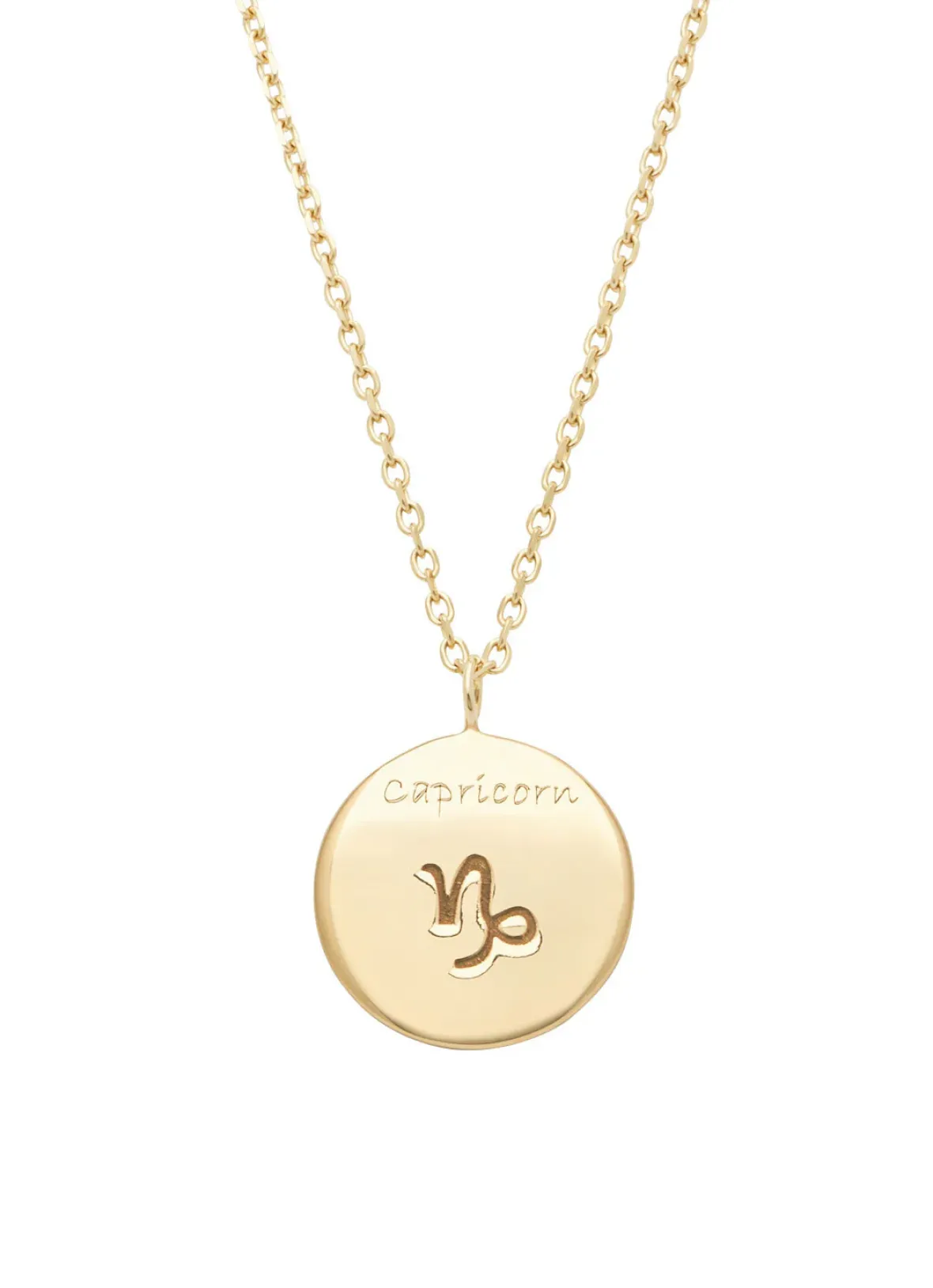 Diamond Point Geelgouden Colliers|Diamanten Colliers<Geelgouden collier, Zodiac-Capricorn (Steenbok)