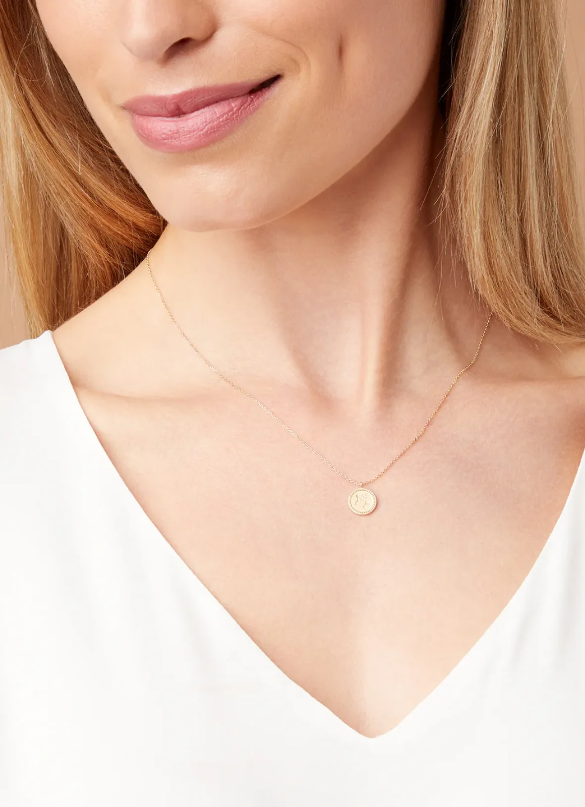 Diamond Point Geelgouden Colliers|Diamanten Colliers<Geelgouden collier, Zodiac-Libra (Weegschaal)