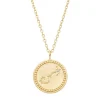 Diamond Point Geelgouden Colliers|Diamanten Colliers<Geelgouden collier, Zodiac-Scorpio (Schorpioen)