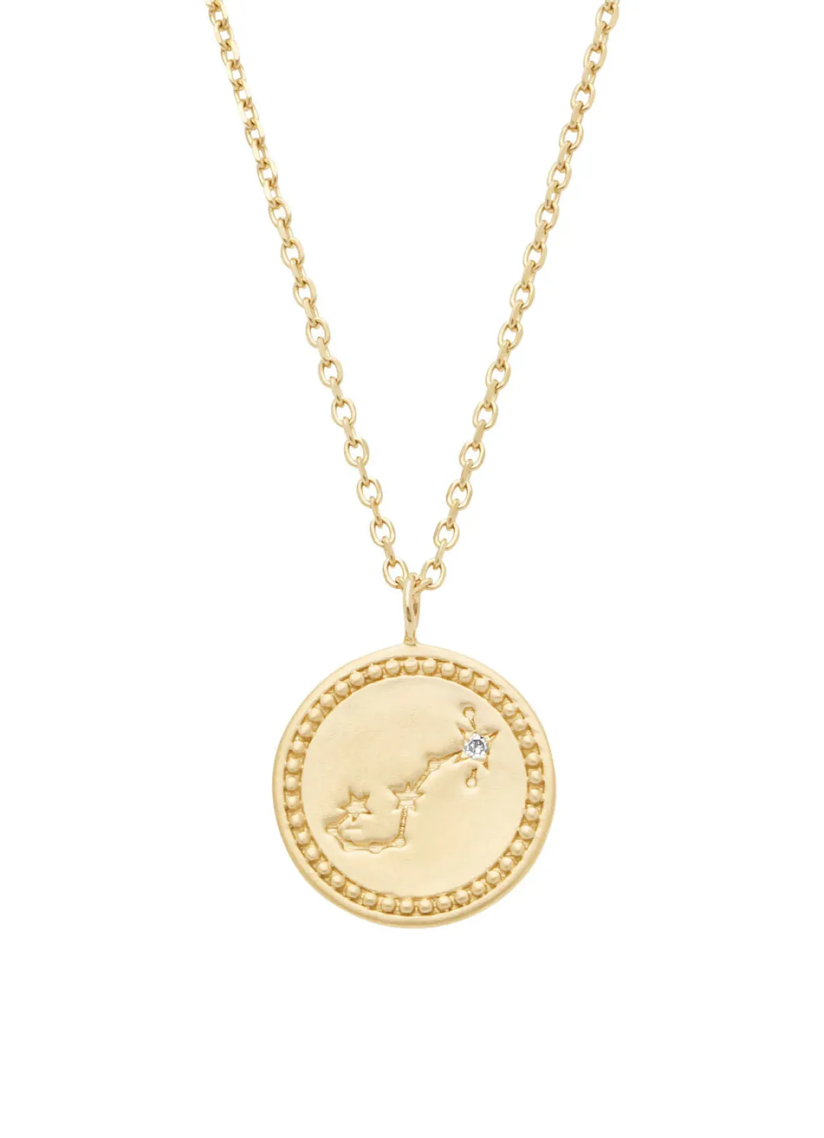 Diamond Point Geelgouden Colliers|Diamanten Colliers<Geelgouden collier, Zodiac-Scorpio (Schorpioen)