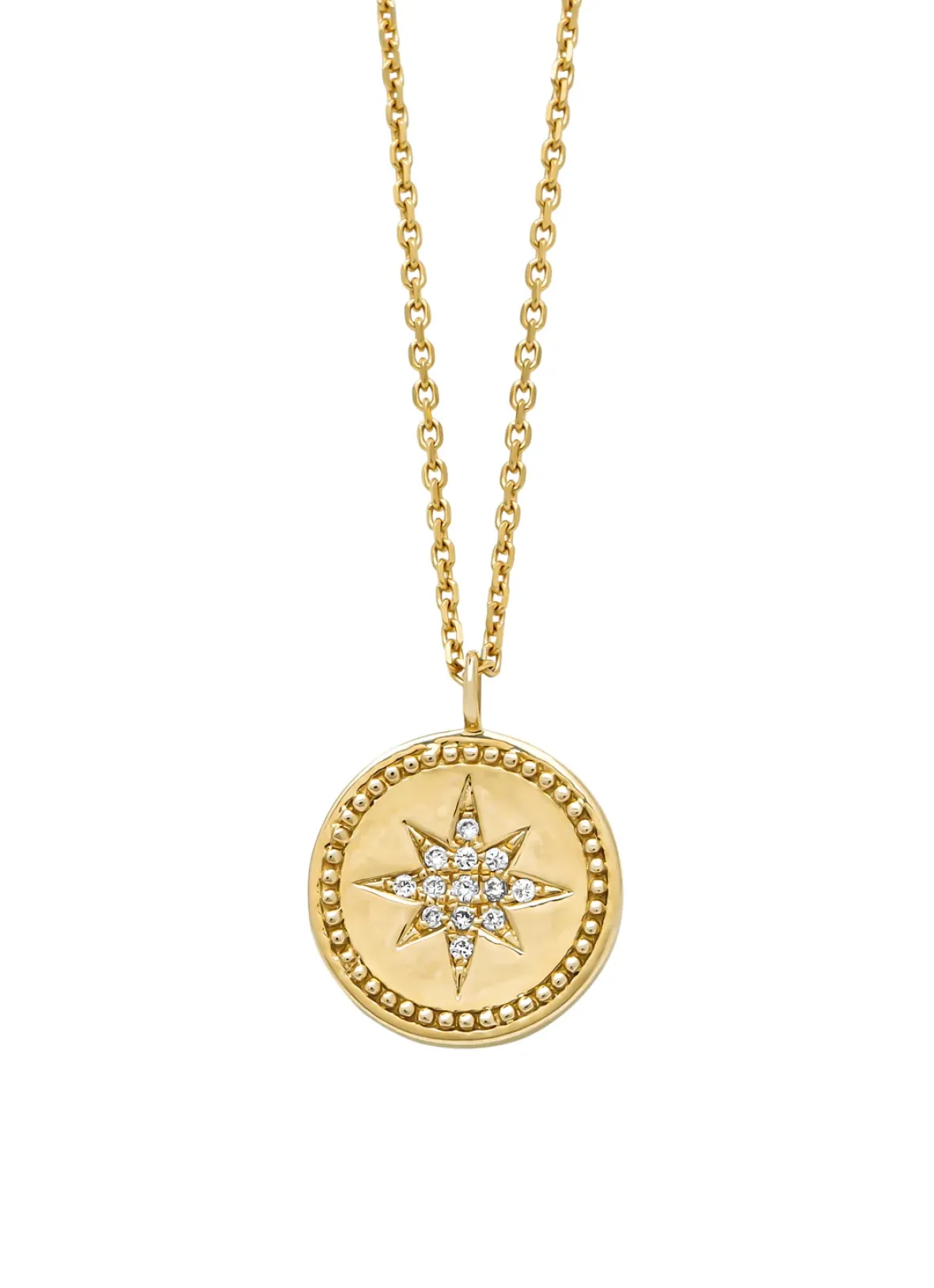 Diamond Point Geelgouden Colliers|Diamanten Colliers<Geelgouden collier, Zodiac-Star
