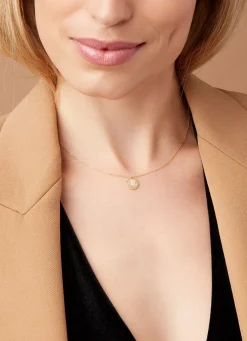 Diamond Point Geelgouden Colliers|Diamanten Colliers<Geelgouden collier, Zodiac-Star