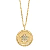 Diamond Point Geelgouden Colliers|Diamanten Colliers<Geelgouden collier, Zodiac-Star