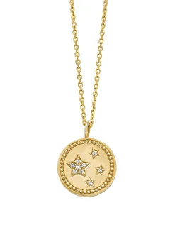 Diamond Point Geelgouden Colliers|Diamanten Colliers<Geelgouden collier, Zodiac-Stars