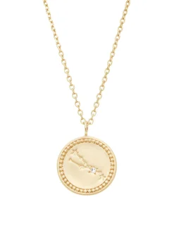 Diamond Point Geelgouden Colliers|Diamanten Colliers<Geelgouden collier, Zodiac-Taurus (Stier)