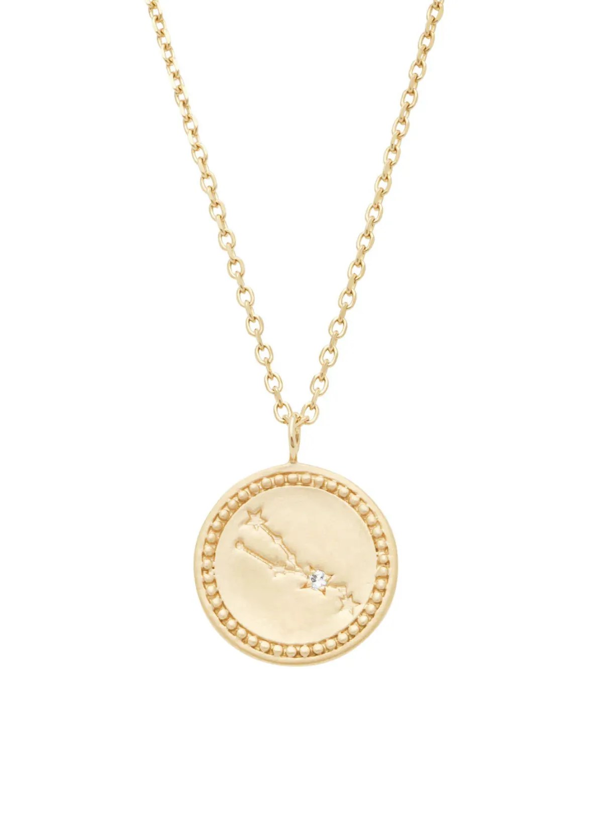 Diamond Point Geelgouden Colliers|Diamanten Colliers<Geelgouden collier, Zodiac-Taurus (Stier)