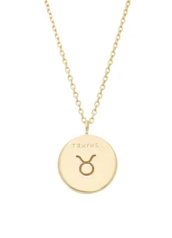 Diamond Point Geelgouden Colliers|Diamanten Colliers<Geelgouden collier, Zodiac-Taurus (Stier)