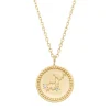 Diamond Point Geelgouden Colliers|Diamanten Colliers<Geelgouden collier, Zodiac-Virgo (Maagd)