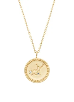 Diamond Point Geelgouden Colliers|Diamanten Colliers<Geelgouden collier, Zodiac-Virgo (Maagd)