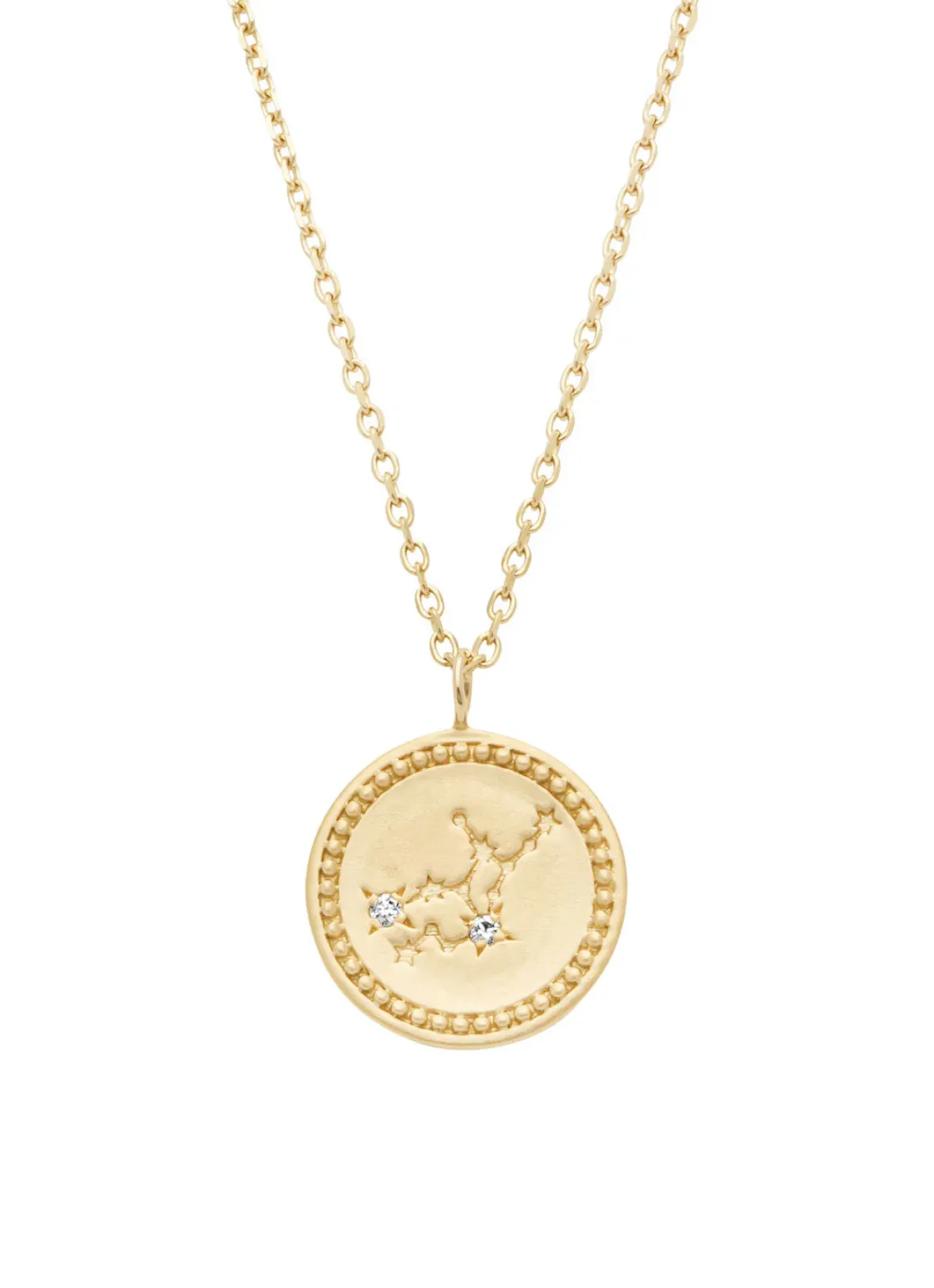 Diamond Point Geelgouden Colliers|Diamanten Colliers<Geelgouden collier, Zodiac-Virgo (Maagd)