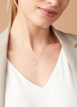 Diamond Point Geelgouden Colliers|Diamanten Colliers<Geelgouden collier, Zodiac-Virgo (Maagd)