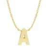 Diamond Point Letter Hangers|Losse Hangers<Geelgouden hanger A, Alphabet