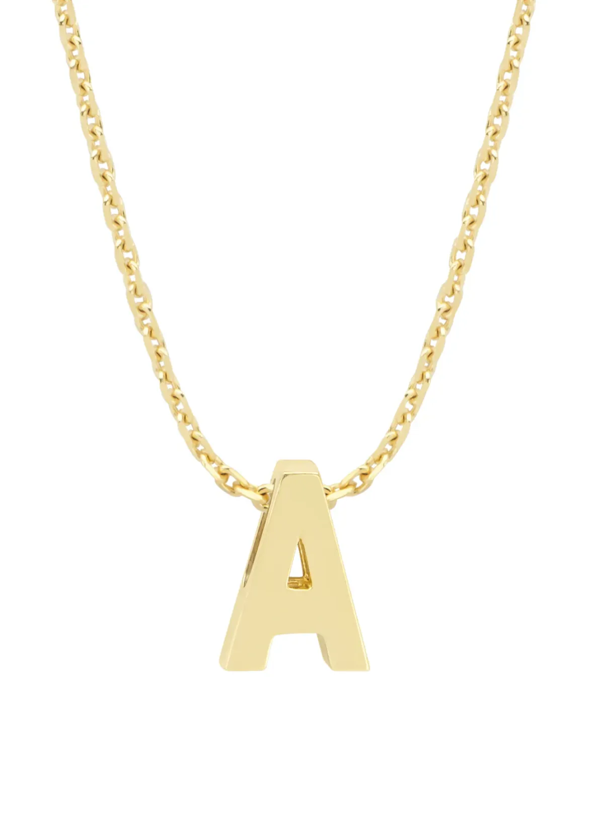 Diamond Point Letter Hangers|Losse Hangers<Geelgouden hanger A, Alphabet