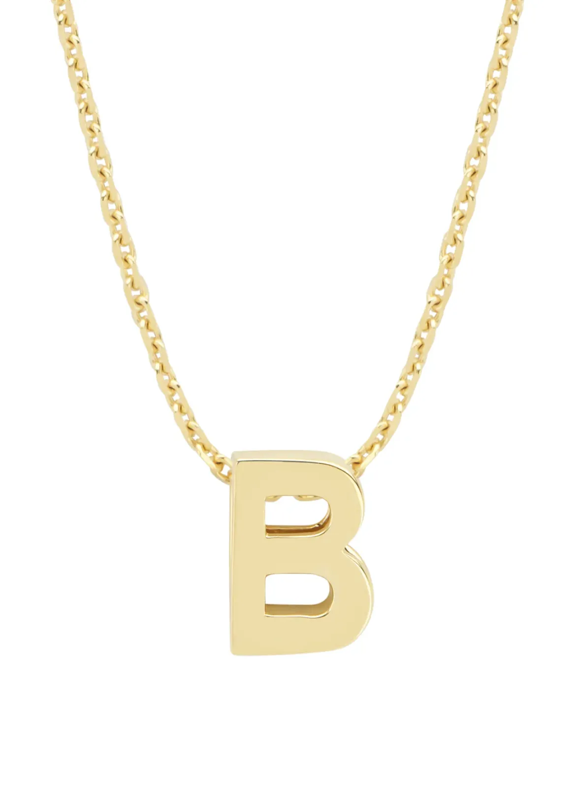 Diamond Point Letter Hangers|Losse Hangers<Geelgouden hanger B, Alphabet