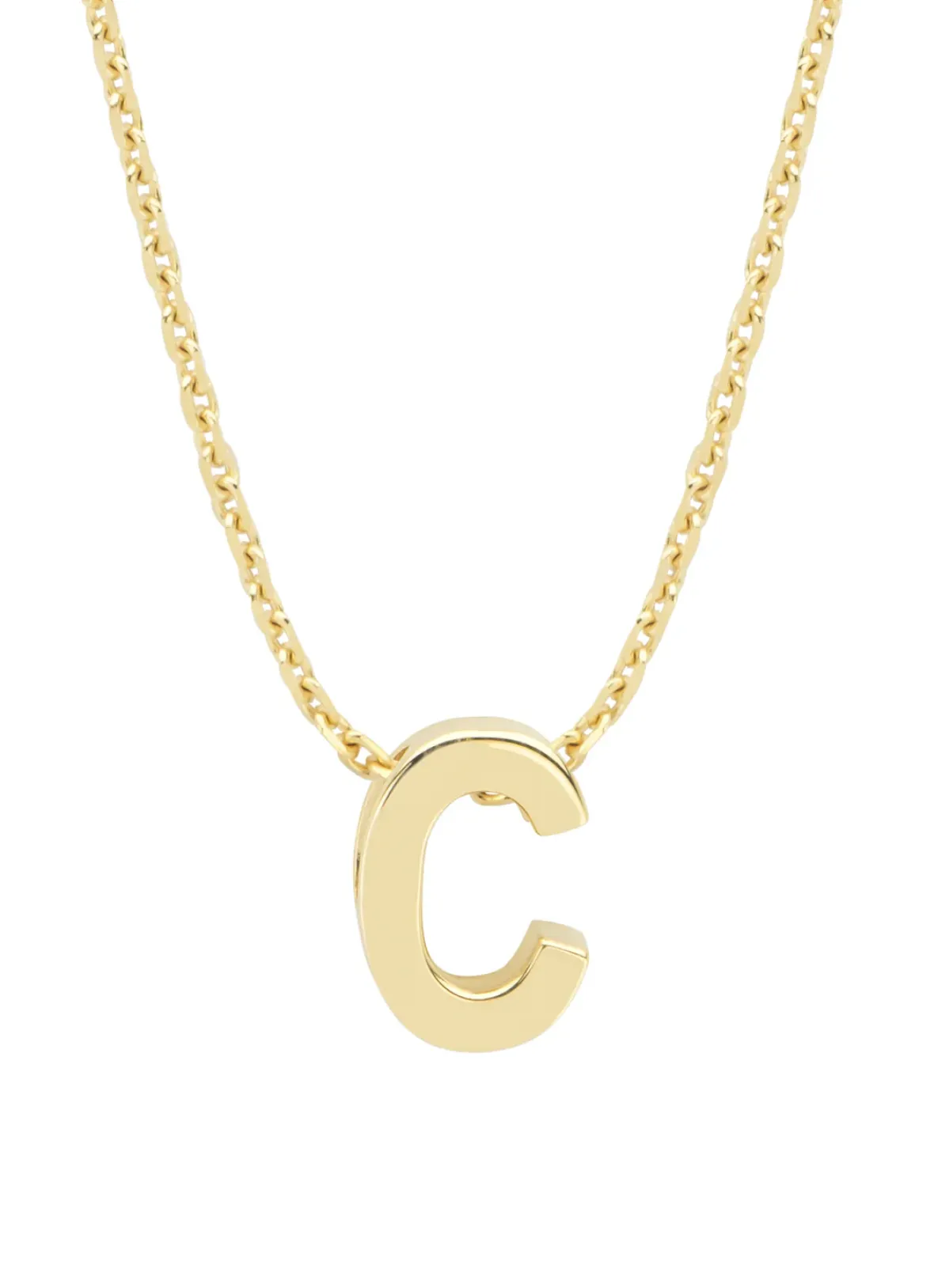 Diamond Point Letter Hangers|Losse Hangers<Geelgouden hanger C, Alphabet