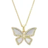 Diamond Point Losse Hangers|Geelgouden Bruidssieraden<Geelgouden hanger, 0.20 ct diamant, Butterfly Kisses