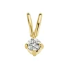 Diamond Point Solitair C|Solitair Classic<Geelgouden hanger, 0.05 ct diamant, Groeibriljant