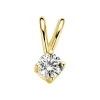 Diamond Point Solitair C|Solitair Classic<Geelgouden hanger, 0.09 ct diamant, Groeibriljant