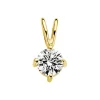 Diamond Point Solitair C|Solitair Classic<Geelgouden hanger, 0.47 ct diamant, Groeibriljant