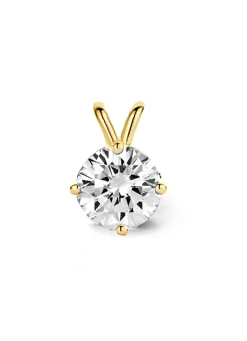 Diamond Point Solitair C|Solitair Classic<Geelgouden hanger, 0.69 ct diamant, Groeibriljant