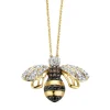 Diamond Point Losse Hangers|Geelgouden Bruidssieraden<Geelgouden hanger, 0.28 ct diamant, Queen Bee