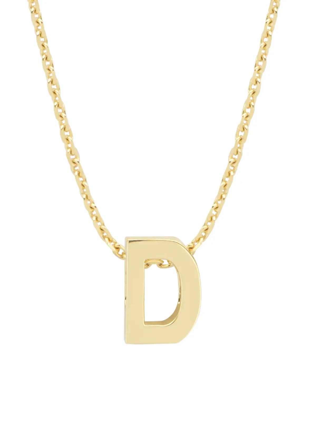 Diamond Point Letter Hangers|Losse Hangers<Geelgouden hanger D, Alphabet