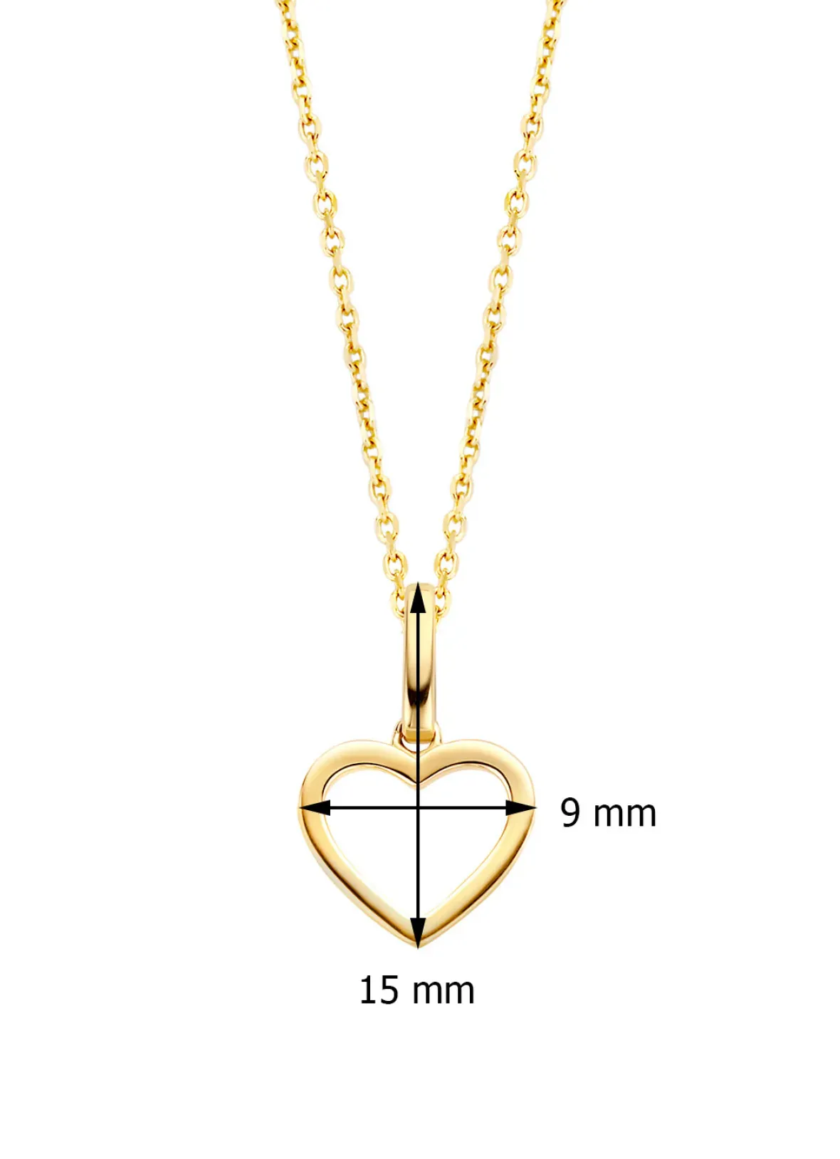 Diamond Point Losse Hangers|Geelgouden Bruidssieraden<Geelgouden hanger Dreamer