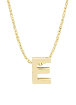 Diamond Point Letter Hangers|Losse Hangers<Geelgouden hanger E, Alphabet