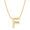 Diamond Point Letter Hangers|Losse Hangers<Geelgouden hanger F, Alphabet