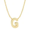 Diamond Point Letter Hangers|Losse Hangers<Geelgouden hanger G, Alphabet