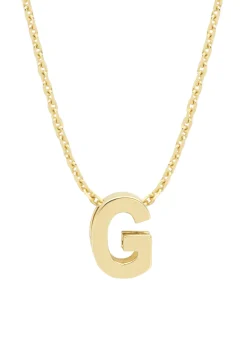 Diamond Point Letter Hangers|Losse Hangers<Geelgouden hanger G, Alphabet
