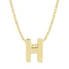 Diamond Point Letter Hangers|Losse Hangers<Geelgouden hanger H, Alphabet