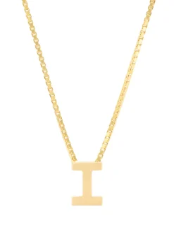 Diamond Point Letter Hangers|Losse Hangers<Geelgouden hanger I, Alphabet