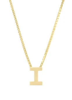 Diamond Point Letter Hangers|Losse Hangers<Geelgouden hanger I, Alphabet