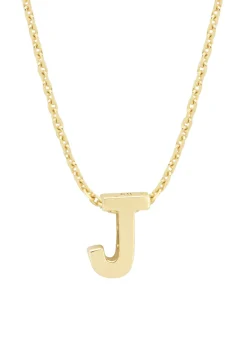 Diamond Point Letter Hangers|Losse Hangers<Geelgouden hanger J, Alphabet