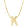 Diamond Point Letter Hangers|Losse Hangers<Geelgouden hanger K, Alphabet