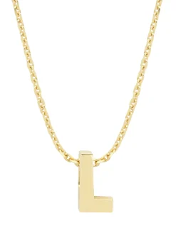 Diamond Point Letter Hangers|Losse Hangers<Geelgouden hanger L, Alphabet